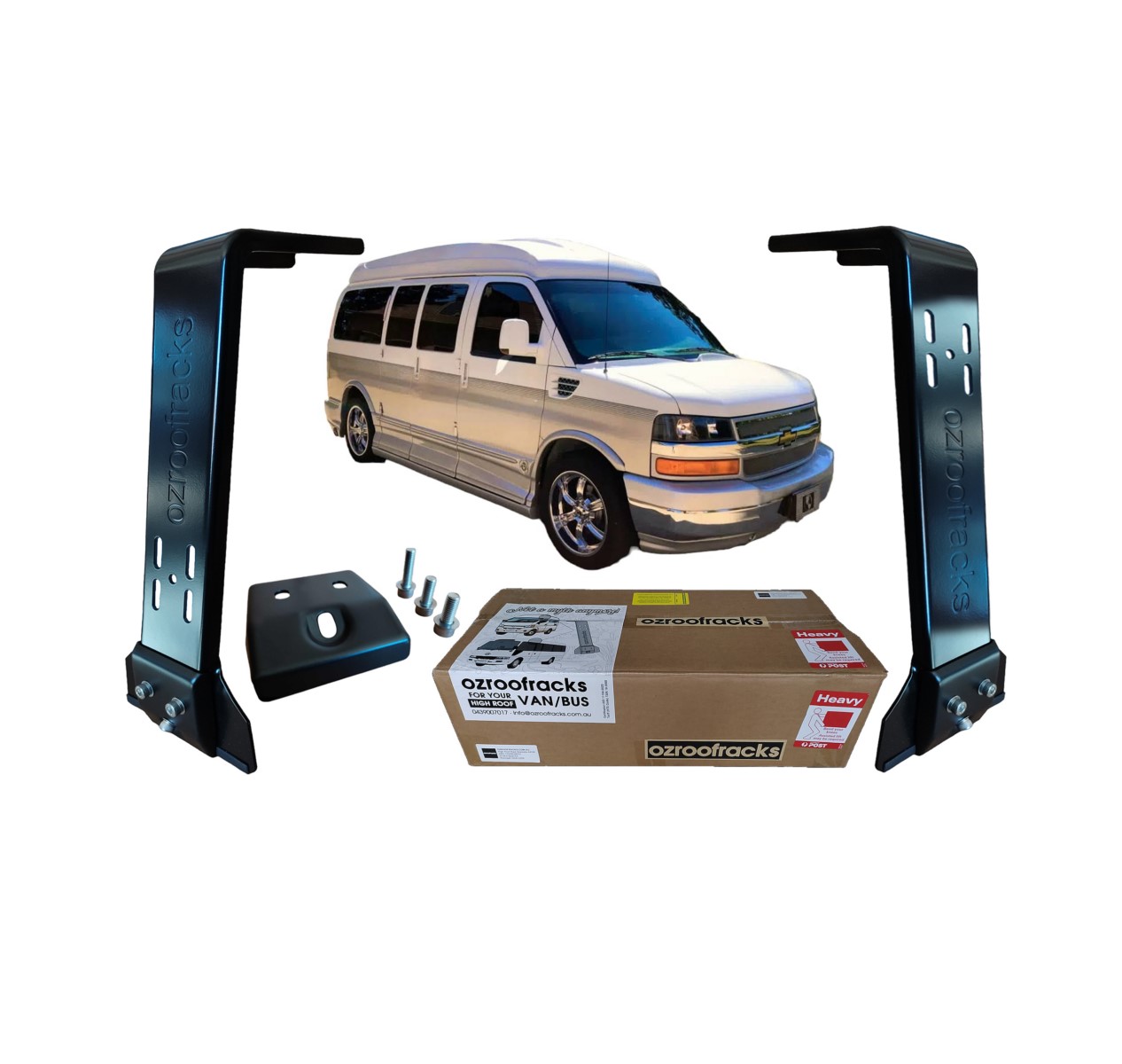 6x OZ44 Carbon Steel Brackets Ozroofracks