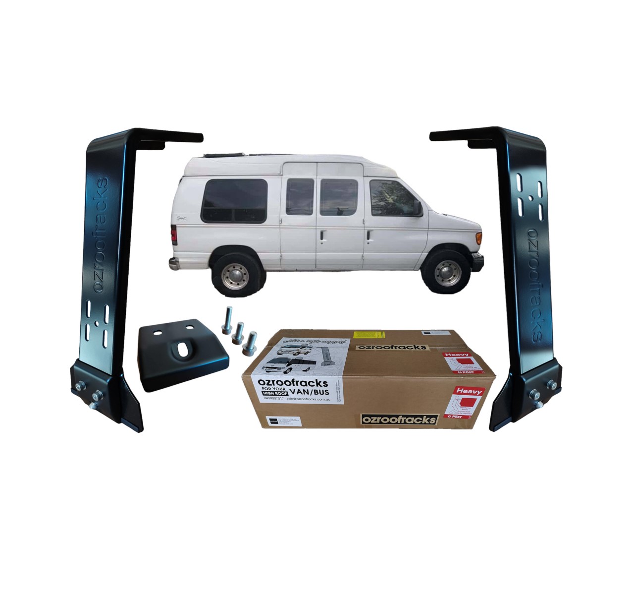 2x OZ44 Carbon Steel Brackets Ozroofracks