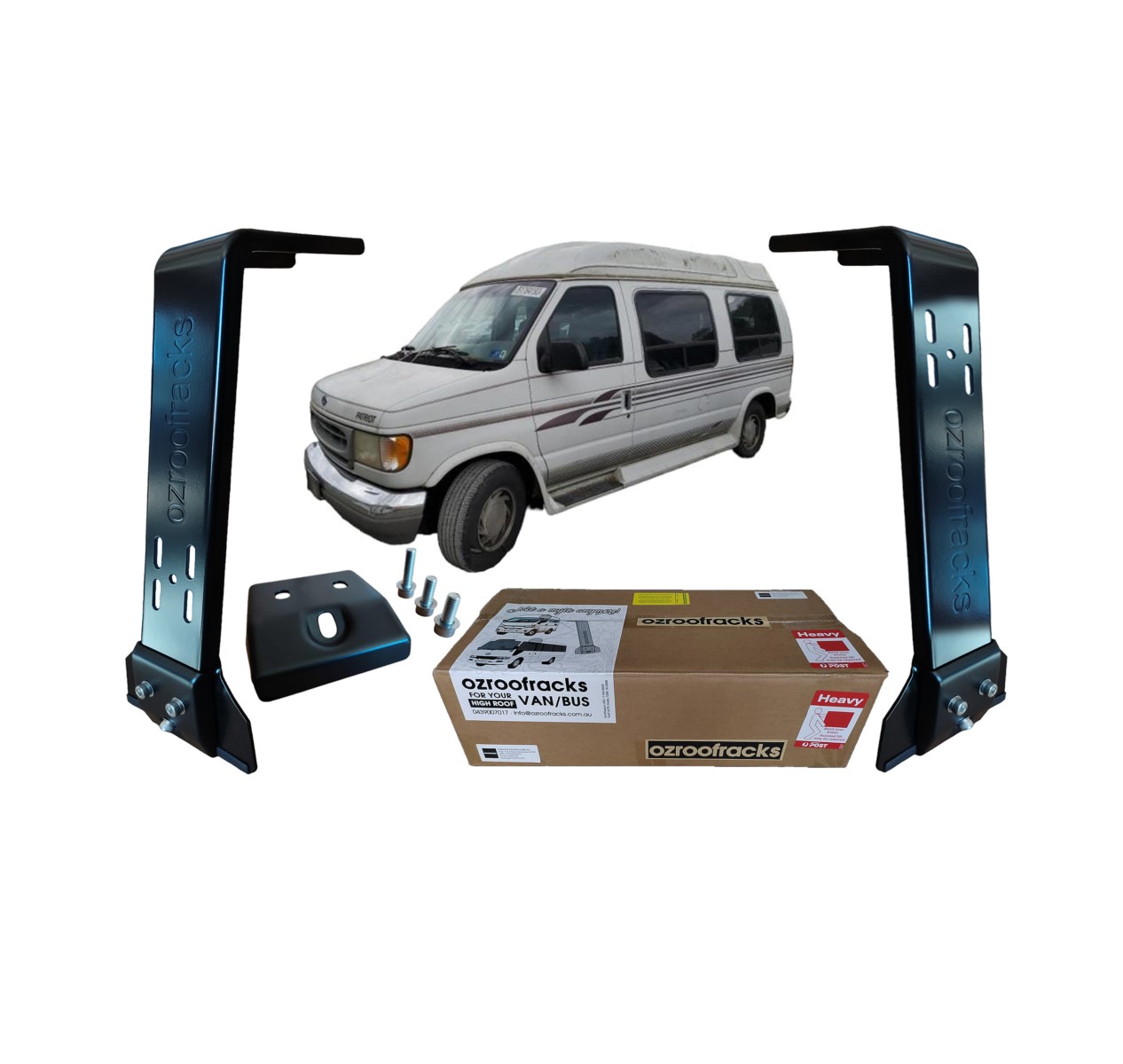 8x OZ44 Carbon Steel Brackets Ozroofracks