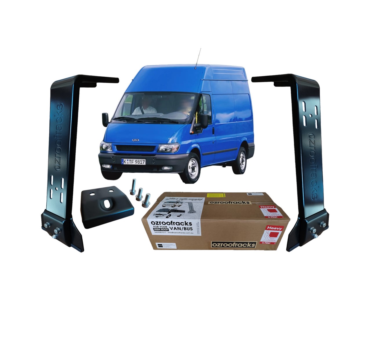 4x OZ44 Carbon Steel Brackets Ozroofracks