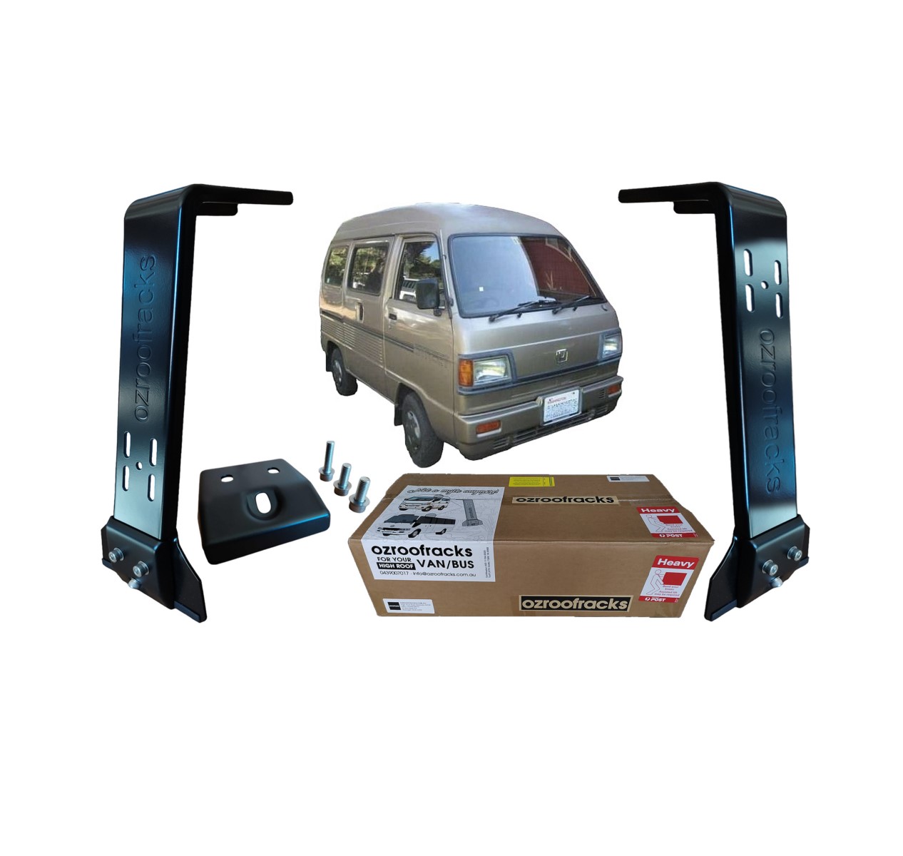 2x OZ44 Carbon Steel Brackets Ozroofracks