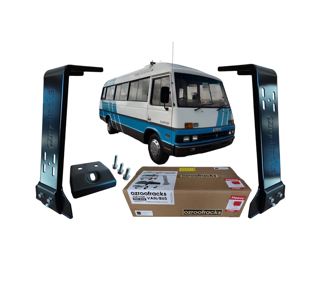 6x OZ44 Carbon Steel Brackets Ozroofracks